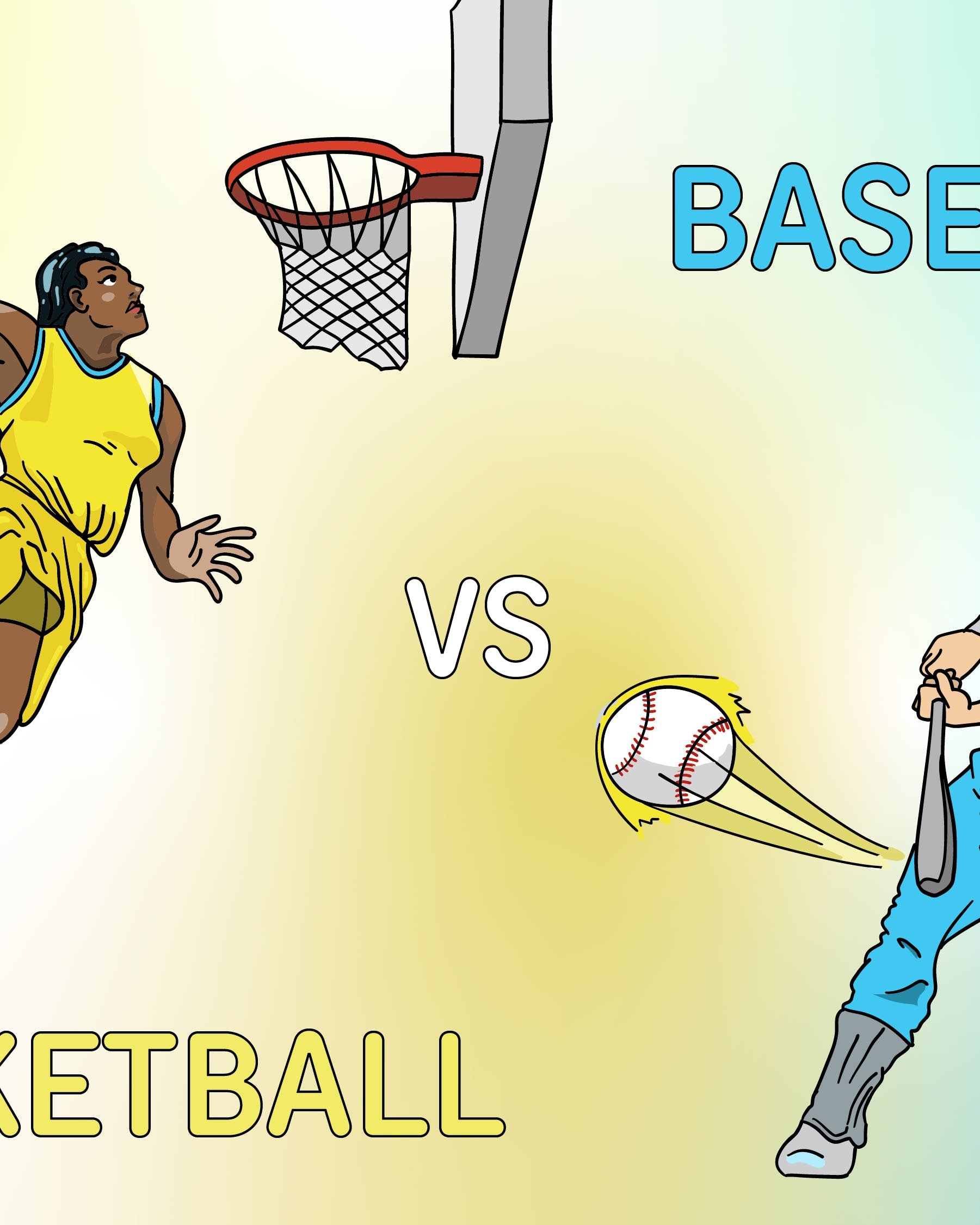 What is the Difference between Basketball And Baseball?